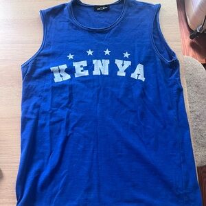 Tricot CDG Blue Kenya Sleeveless Top
